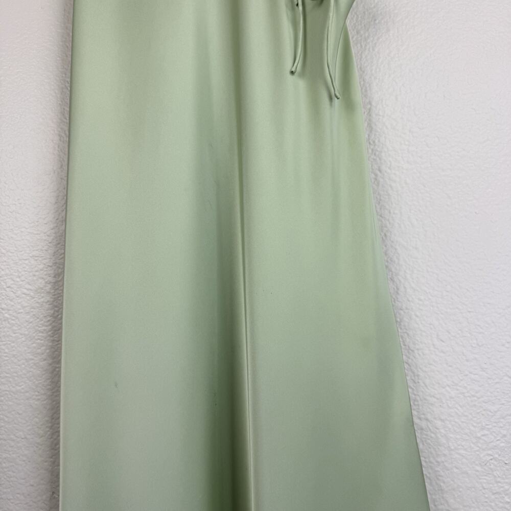 NWT Lioness x REVOLVE "About A Girl" Satin Maxi Slip Dress in Light Green/Lime ✨ - Picture 8 of 16